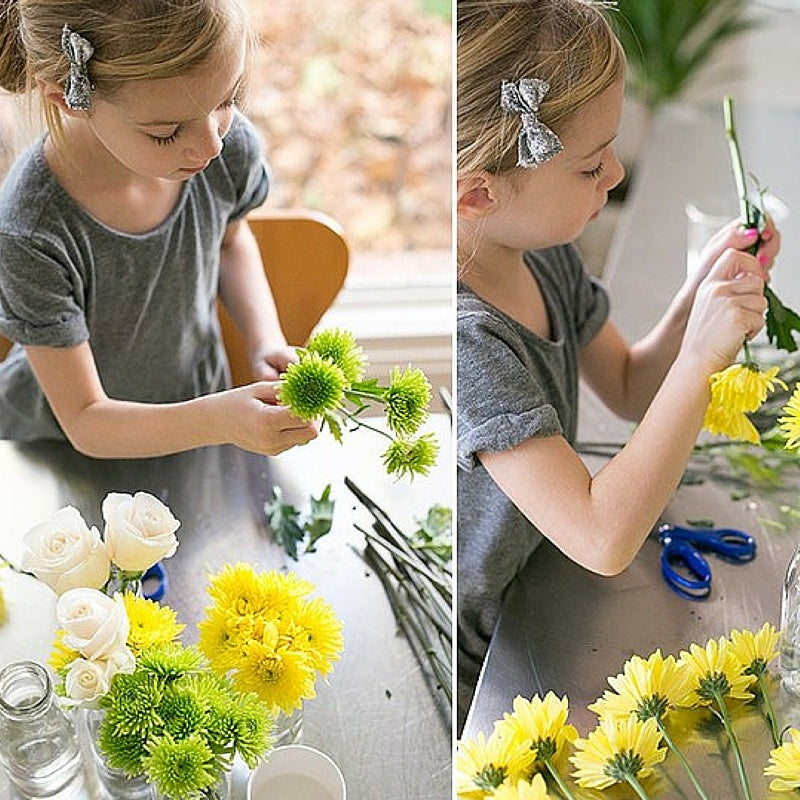 Kids Thanksgiving Flower Workshop